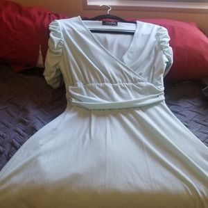 Women's mint green dress